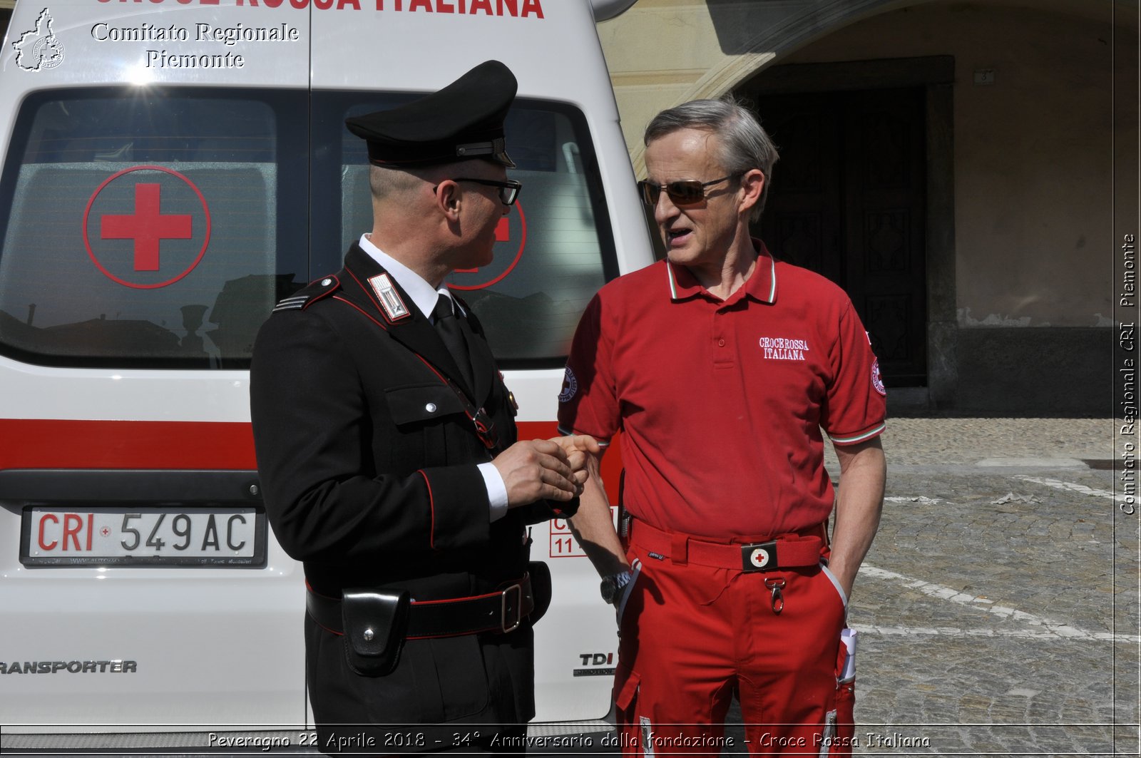 Peveragno 22 Aprile 2018 - 34 Anniversario dalla fondazione - Croce Rossa Italiana- Comitato Regionale del Piemonte