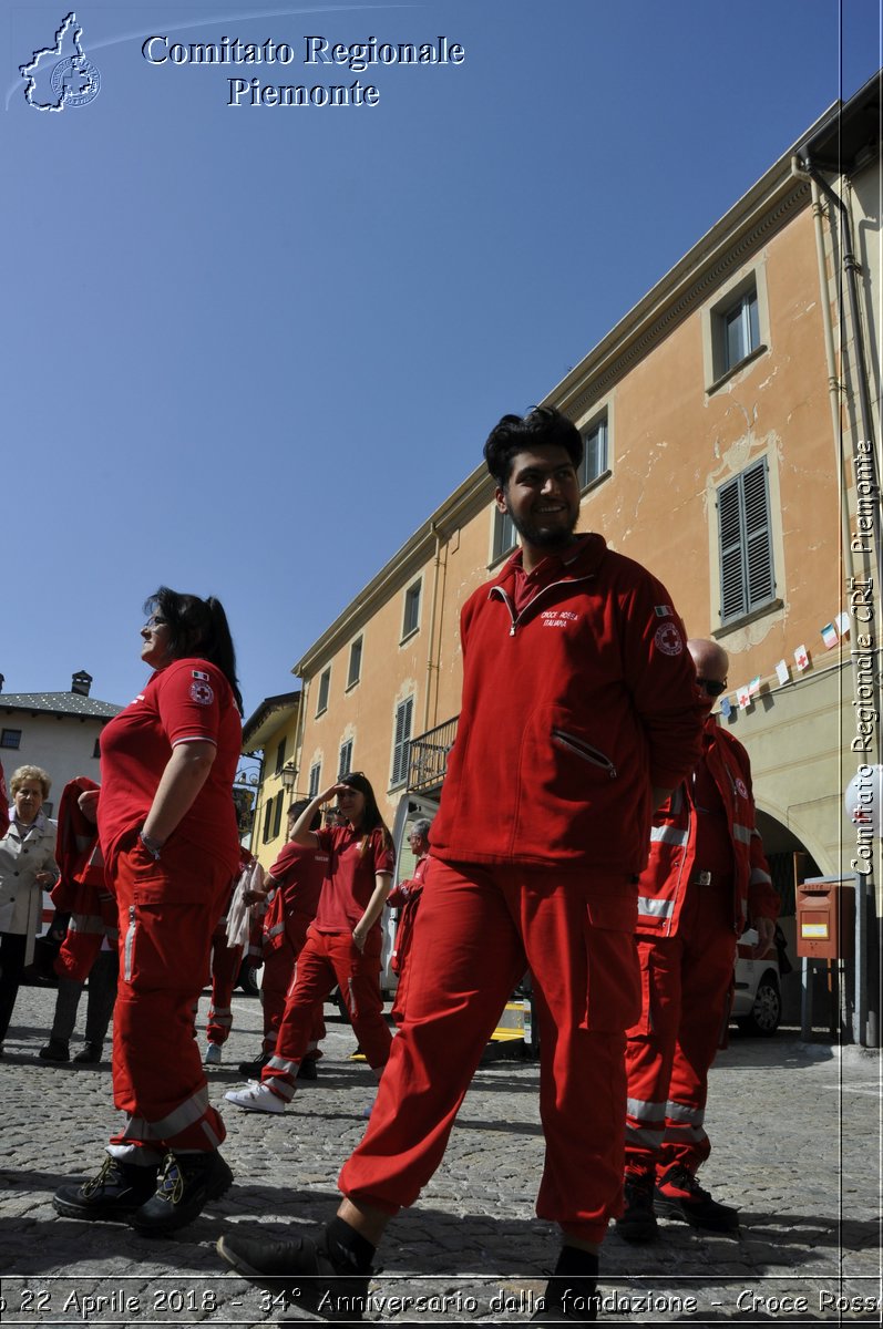 Peveragno 22 Aprile 2018 - 34 Anniversario dalla fondazione - Croce Rossa Italiana- Comitato Regionale del Piemonte