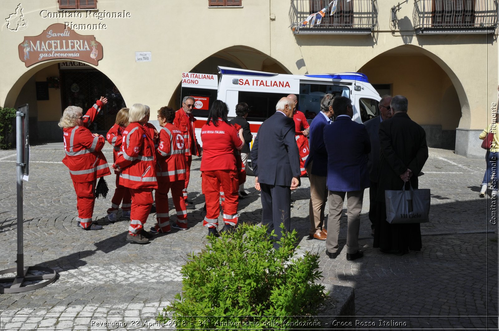 Peveragno 22 Aprile 2018 - 34 Anniversario dalla fondazione - Croce Rossa Italiana- Comitato Regionale del Piemonte