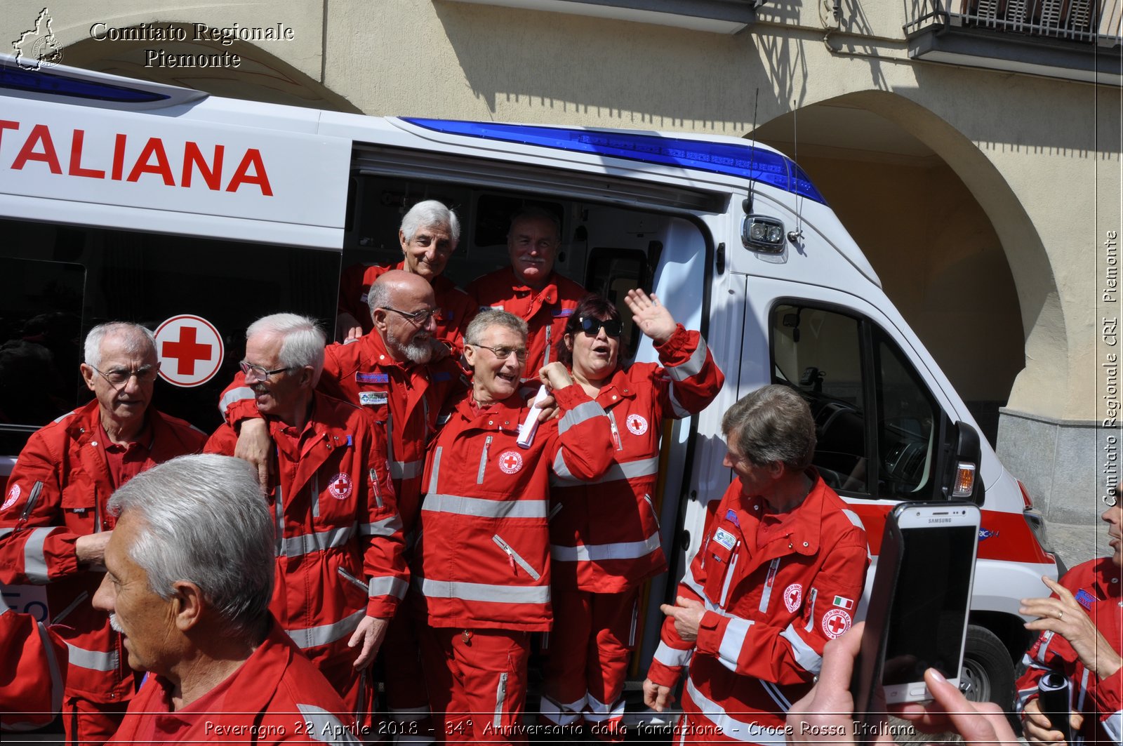 Peveragno 22 Aprile 2018 - 34 Anniversario dalla fondazione - Croce Rossa Italiana- Comitato Regionale del Piemonte