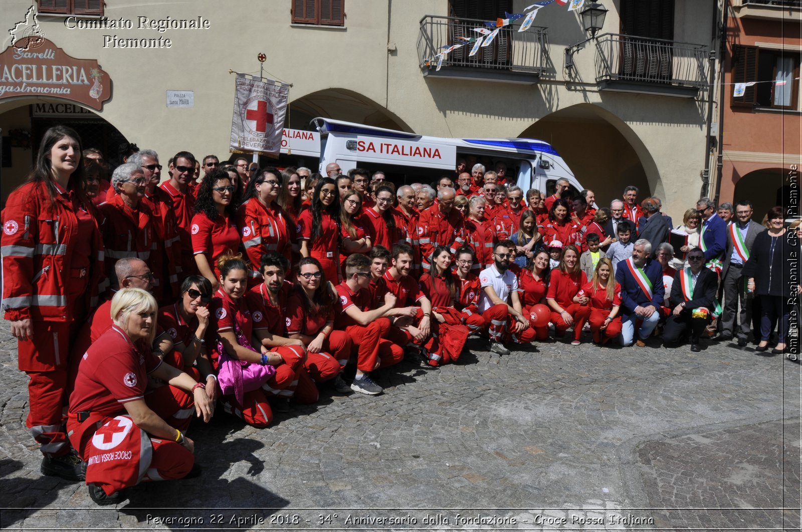 Peveragno 22 Aprile 2018 - 34 Anniversario dalla fondazione - Croce Rossa Italiana- Comitato Regionale del Piemonte