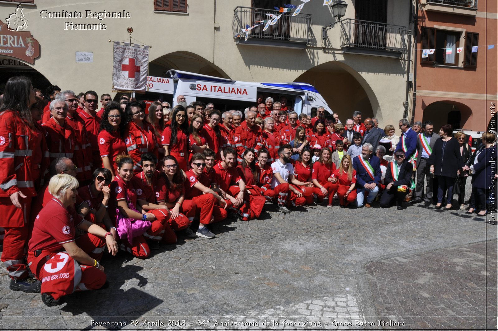 Peveragno 22 Aprile 2018 - 34 Anniversario dalla fondazione - Croce Rossa Italiana- Comitato Regionale del Piemonte