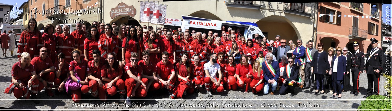 Peveragno 22 Aprile 2018 - 34 Anniversario dalla fondazione - Croce Rossa Italiana- Comitato Regionale del Piemonte