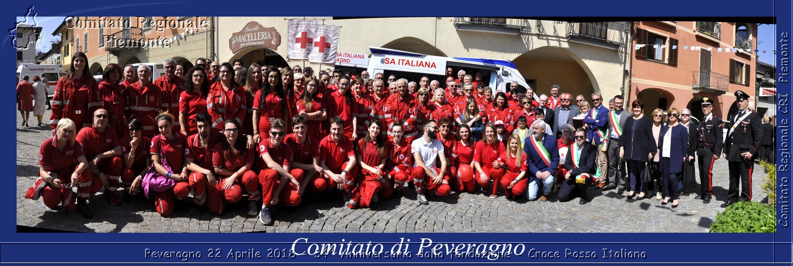 Peveragno 22 Aprile 2018 - 34 Anniversario dalla fondazione - Croce Rossa Italiana- Comitato Regionale del Piemonte