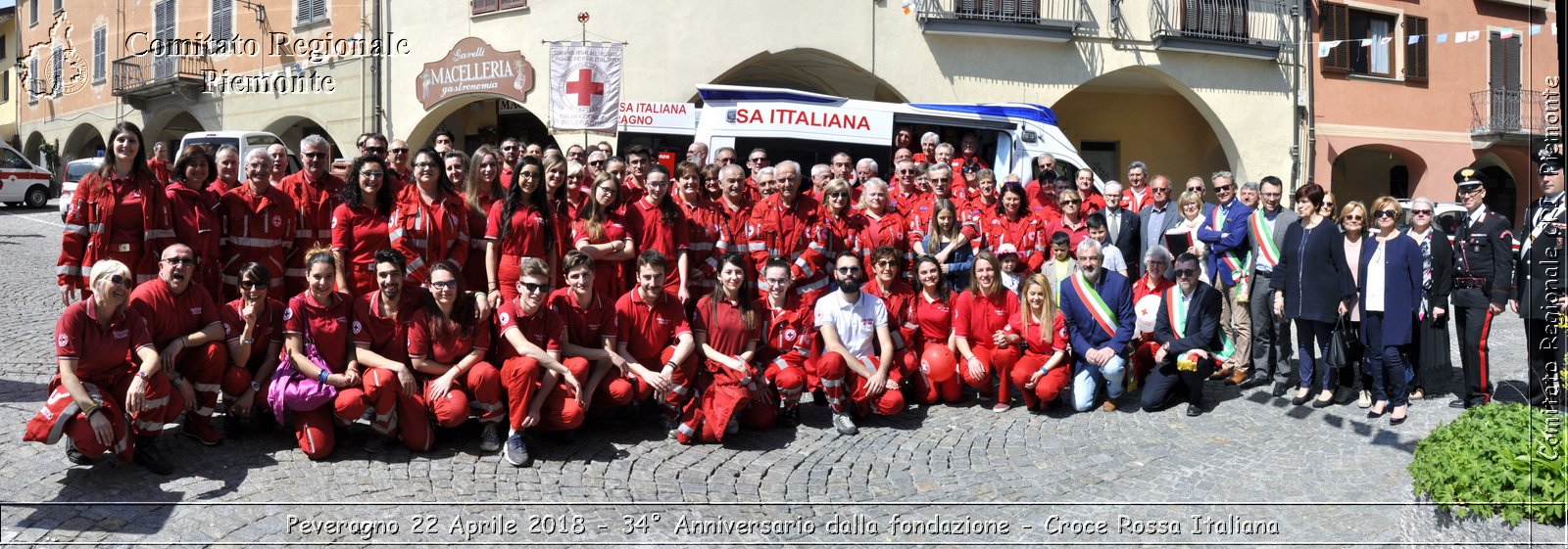 Peveragno 22 Aprile 2018 - 34 Anniversario dalla fondazione - Croce Rossa Italiana- Comitato Regionale del Piemonte