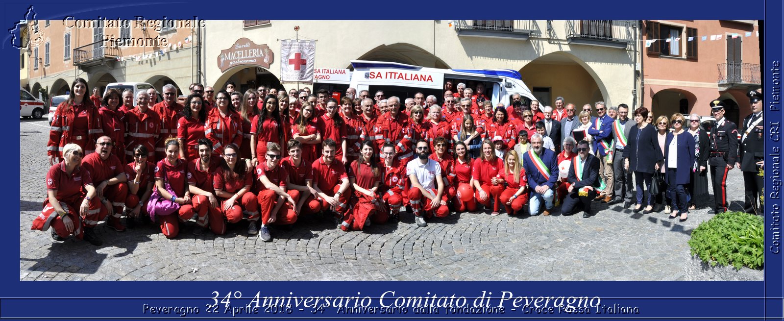 Peveragno 22 Aprile 2018 - 34 Anniversario dalla fondazione - Croce Rossa Italiana- Comitato Regionale del Piemonte