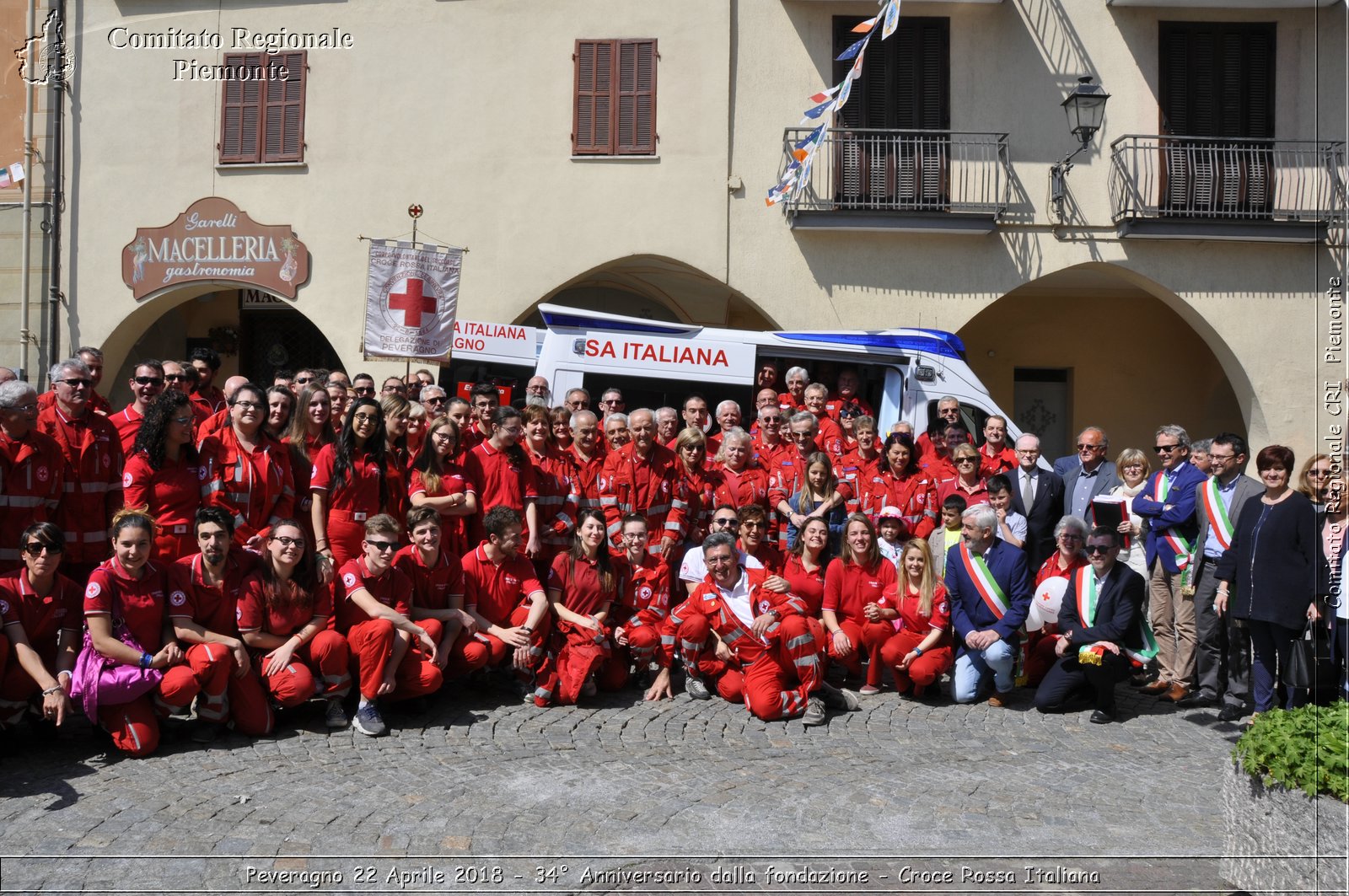 Peveragno 22 Aprile 2018 - 34 Anniversario dalla fondazione - Croce Rossa Italiana- Comitato Regionale del Piemonte