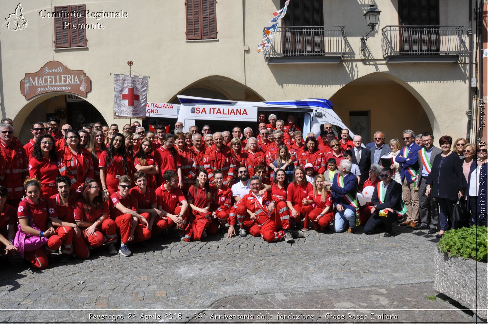 Peveragno 22 Aprile 2018 - 34 Anniversario dalla fondazione - Croce Rossa Italiana- Comitato Regionale del Piemonte