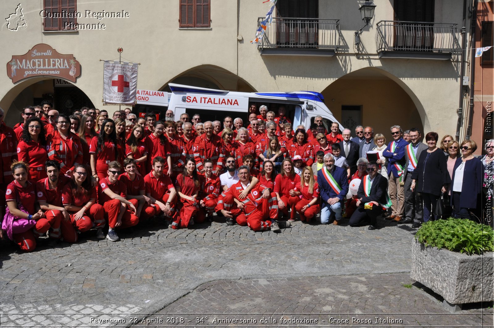 Peveragno 22 Aprile 2018 - 34 Anniversario dalla fondazione - Croce Rossa Italiana- Comitato Regionale del Piemonte