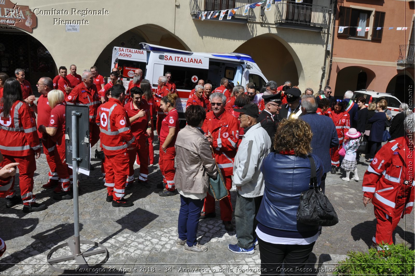 Peveragno 22 Aprile 2018 - 34 Anniversario dalla fondazione - Croce Rossa Italiana- Comitato Regionale del Piemonte