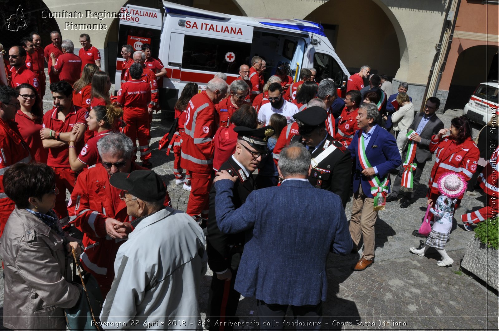 Peveragno 22 Aprile 2018 - 34 Anniversario dalla fondazione - Croce Rossa Italiana- Comitato Regionale del Piemonte