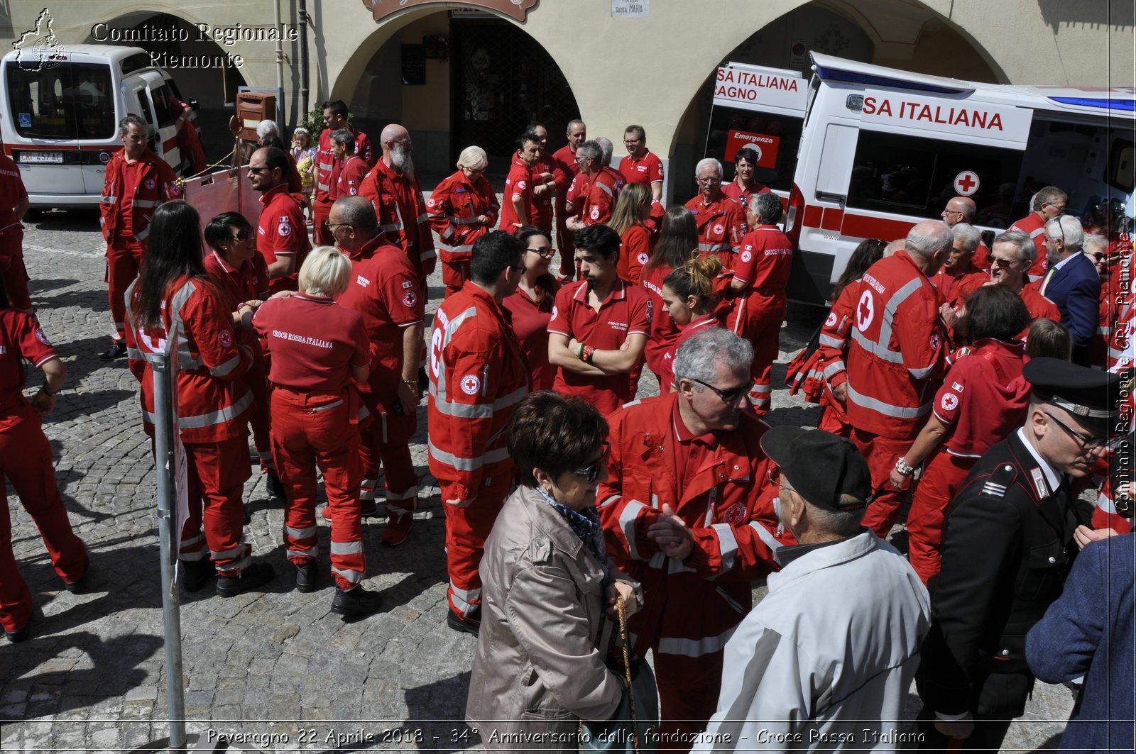 Peveragno 22 Aprile 2018 - 34 Anniversario dalla fondazione - Croce Rossa Italiana- Comitato Regionale del Piemonte