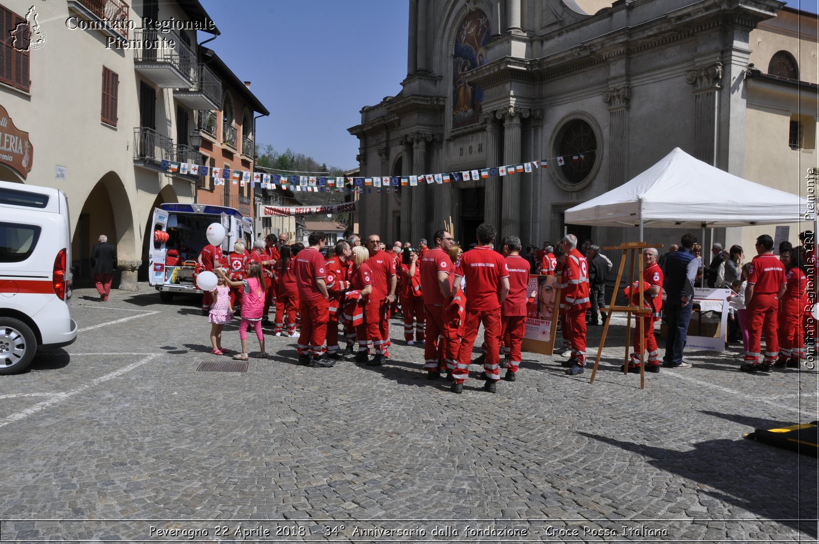 Peveragno 22 Aprile 2018 - 34 Anniversario dalla fondazione - Croce Rossa Italiana- Comitato Regionale del Piemonte