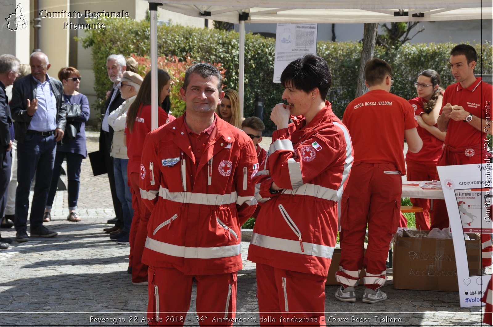 Peveragno 22 Aprile 2018 - 34 Anniversario dalla fondazione - Croce Rossa Italiana- Comitato Regionale del Piemonte