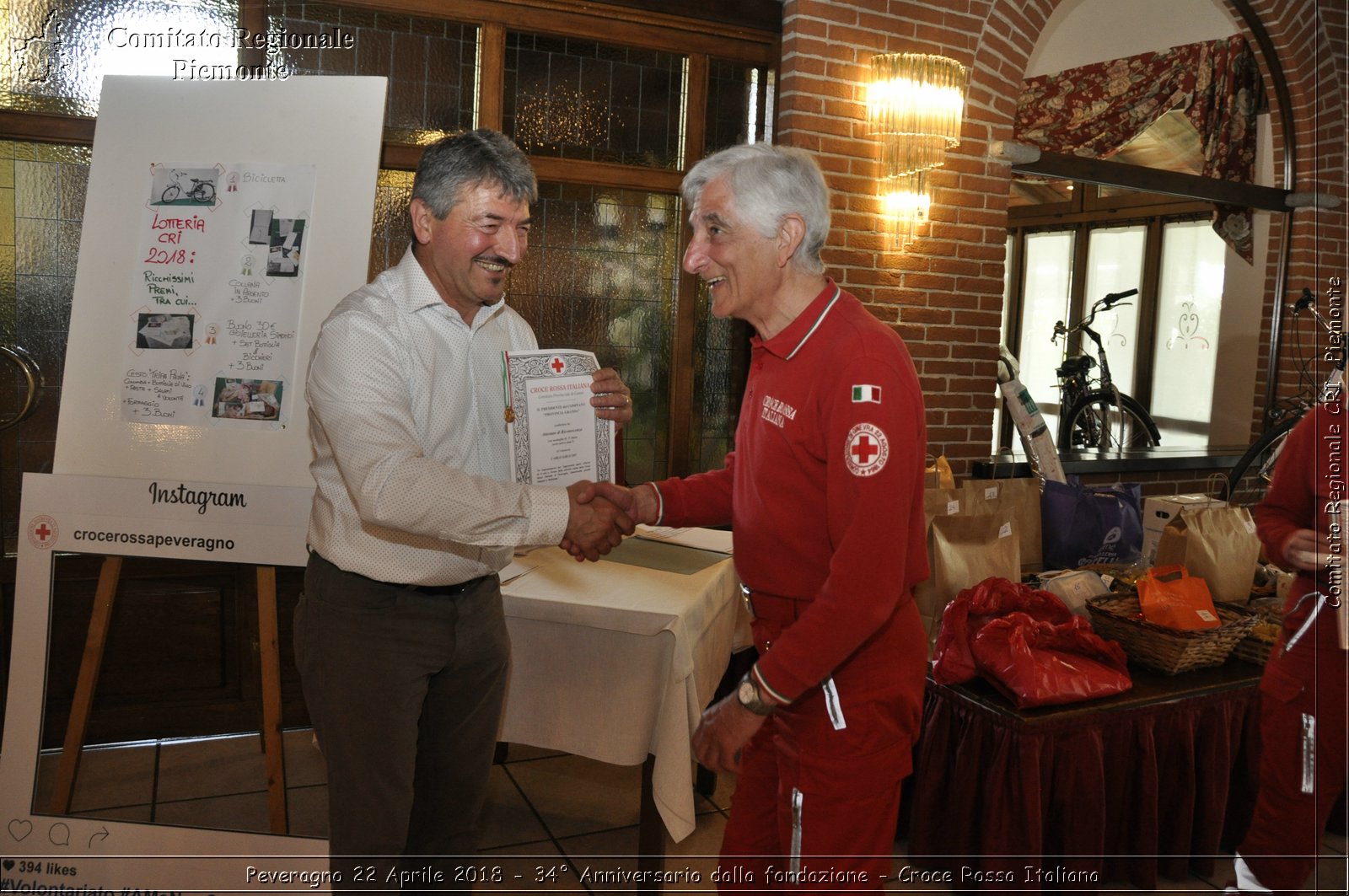 Peveragno 22 Aprile 2018 - 34 Anniversario dalla fondazione - Croce Rossa Italiana- Comitato Regionale del Piemonte