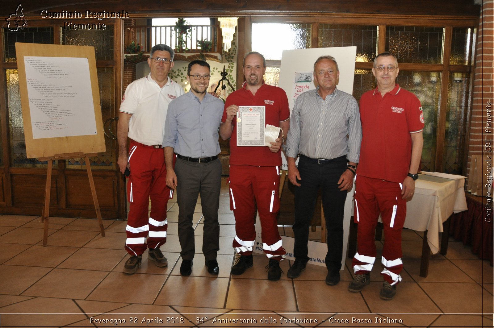 Peveragno 22 Aprile 2018 - 34 Anniversario dalla fondazione - Croce Rossa Italiana- Comitato Regionale del Piemonte