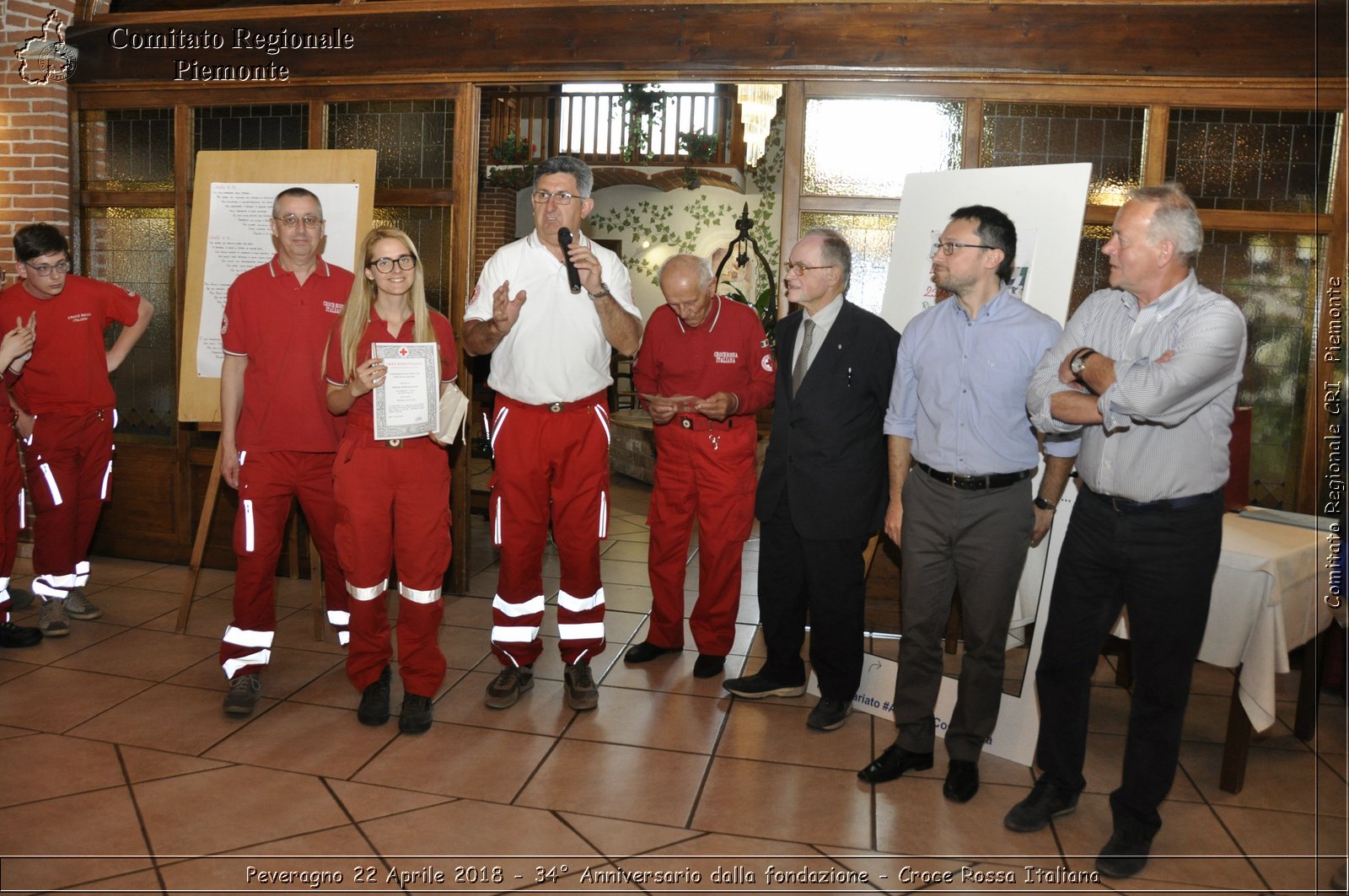 Peveragno 22 Aprile 2018 - 34 Anniversario dalla fondazione - Croce Rossa Italiana- Comitato Regionale del Piemonte