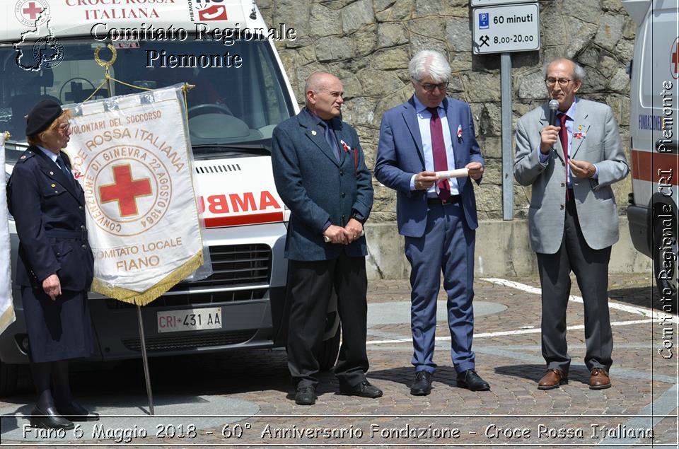 Fiano 6 Maggio 2018 - 60 Anniversario Fondazione - Croce Rossa Italiana- Comitato Regionale del Piemonte