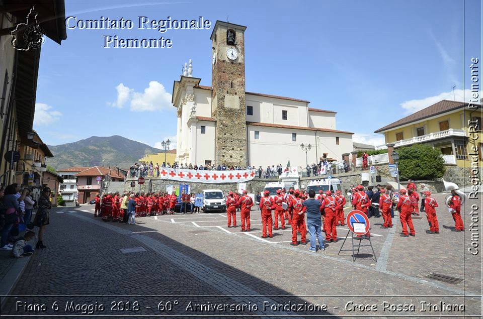 Fiano 6 Maggio 2018 - 60 Anniversario Fondazione - Croce Rossa Italiana- Comitato Regionale del Piemonte