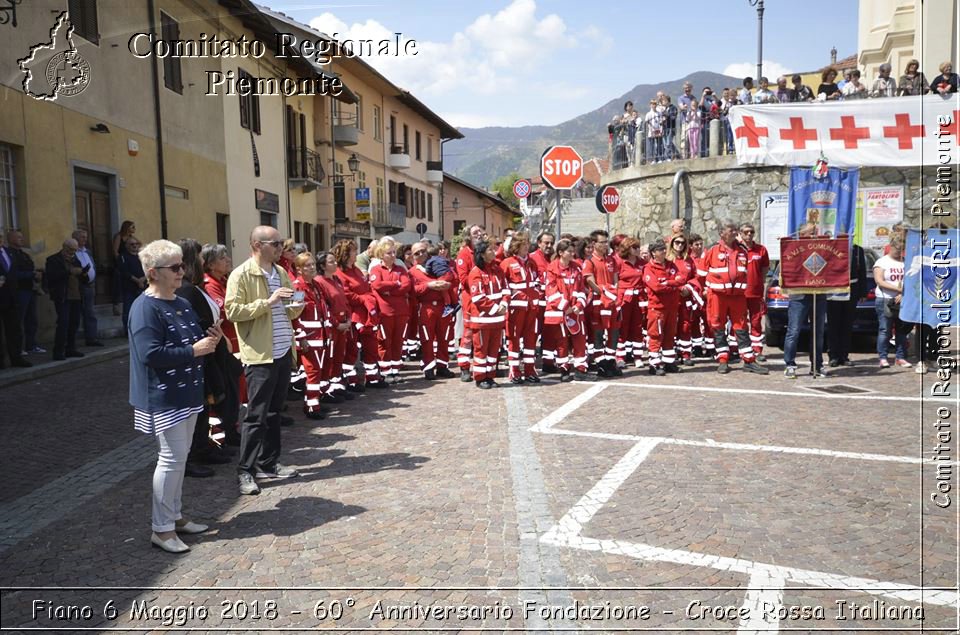 Fiano 6 Maggio 2018 - 60 Anniversario Fondazione - Croce Rossa Italiana- Comitato Regionale del Piemonte