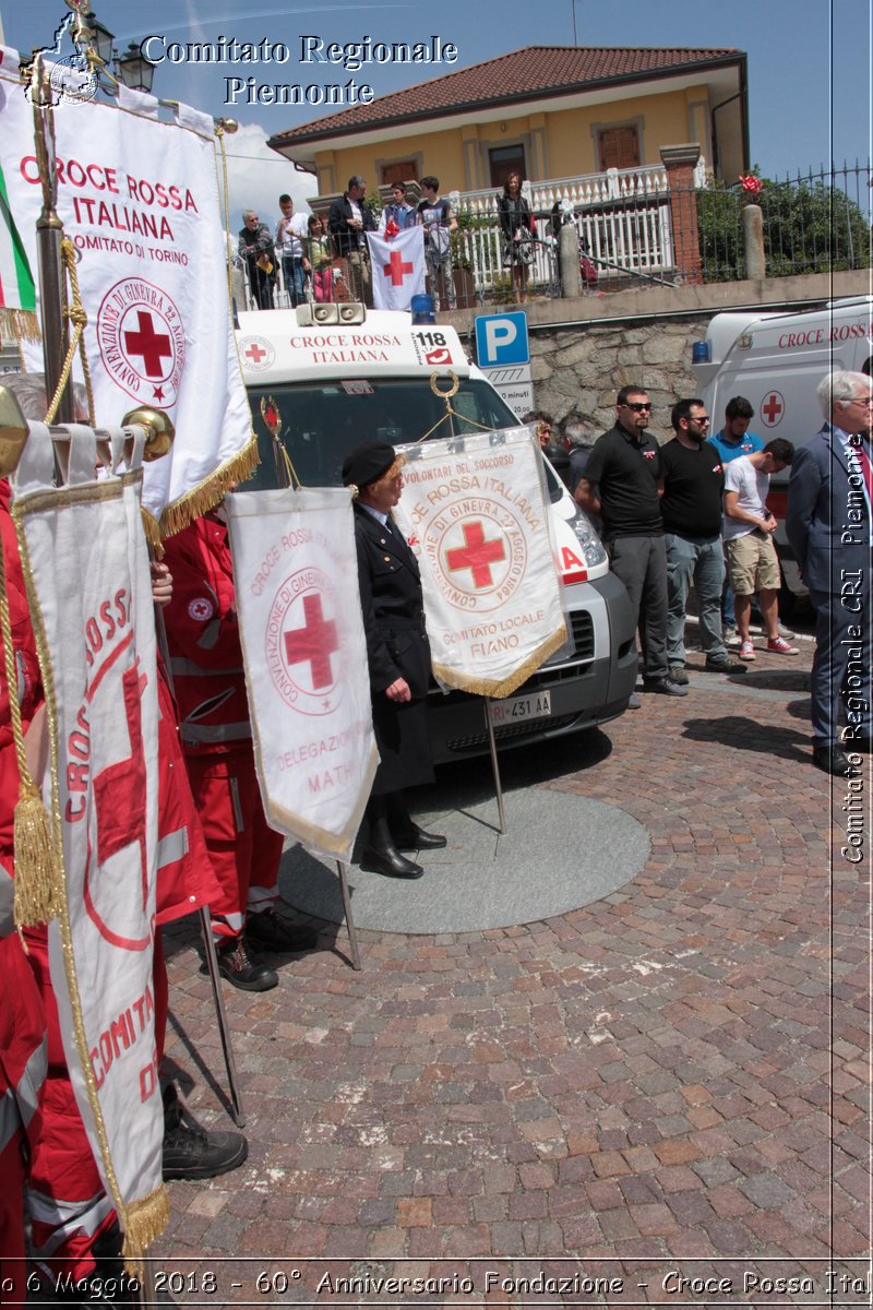 Fiano 6 Maggio 2018 - 60 Anniversario Fondazione - Croce Rossa Italiana- Comitato Regionale del Piemonte