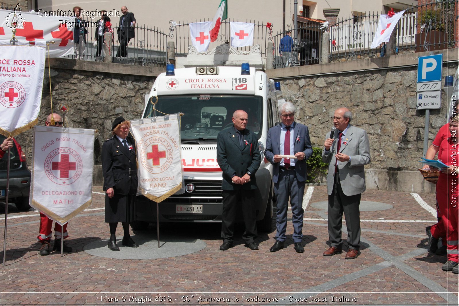 Fiano 6 Maggio 2018 - 60 Anniversario Fondazione - Croce Rossa Italiana- Comitato Regionale del Piemonte