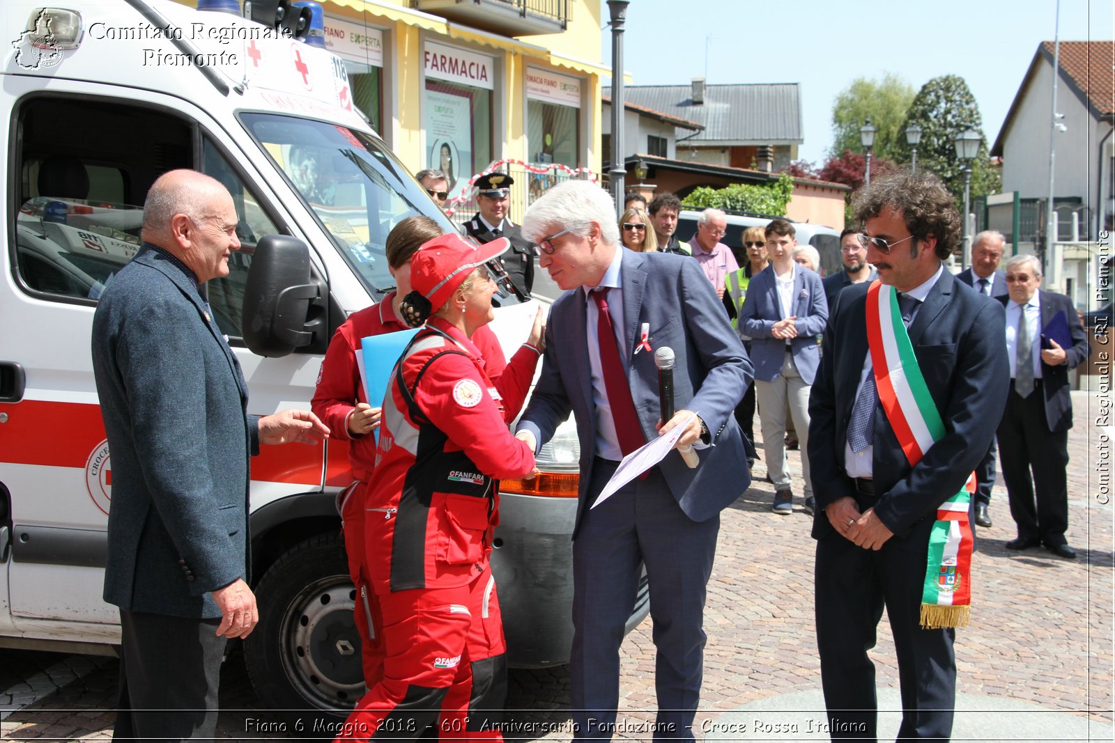 Fiano 6 Maggio 2018 - 60 Anniversario Fondazione - Croce Rossa Italiana- Comitato Regionale del Piemonte