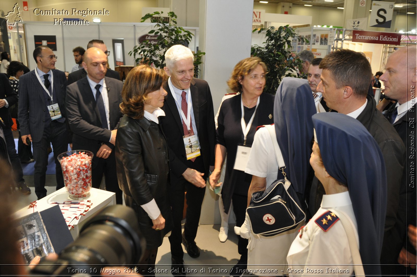 Torino 10 Maggio 2018 - Salone del Libro di Torino / Inaugurazione - Croce Rossa Italiana- Comitato Regionale del Piemonte