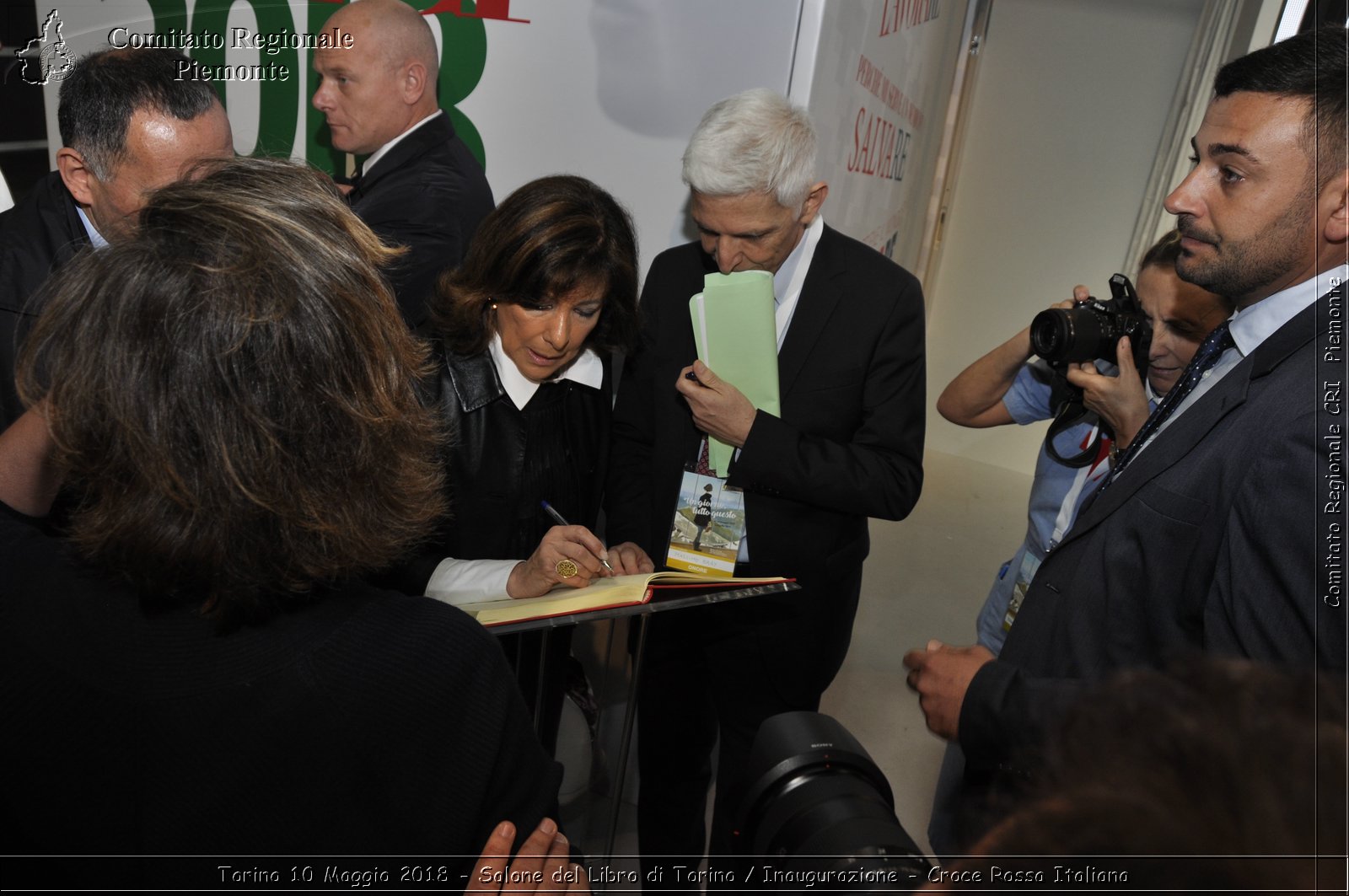 Torino 10 Maggio 2018 - Salone del Libro di Torino / Inaugurazione - Croce Rossa Italiana- Comitato Regionale del Piemonte