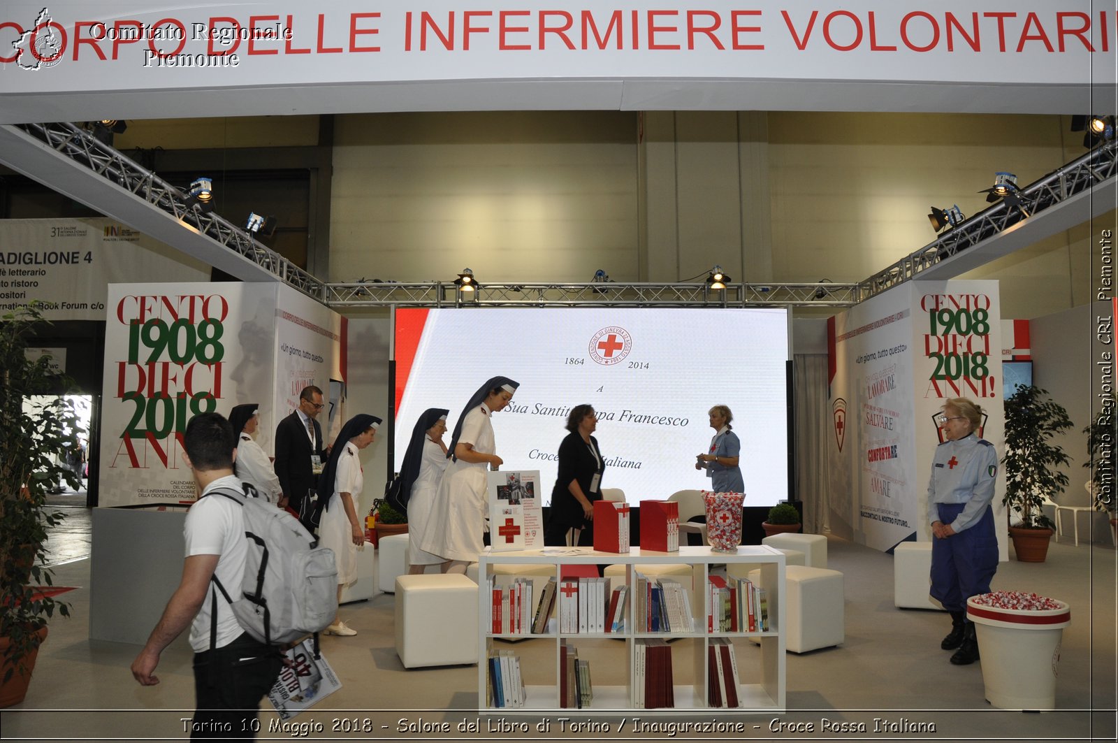 Torino 10 Maggio 2018 - Salone del Libro di Torino / Inaugurazione - Croce Rossa Italiana- Comitato Regionale del Piemonte