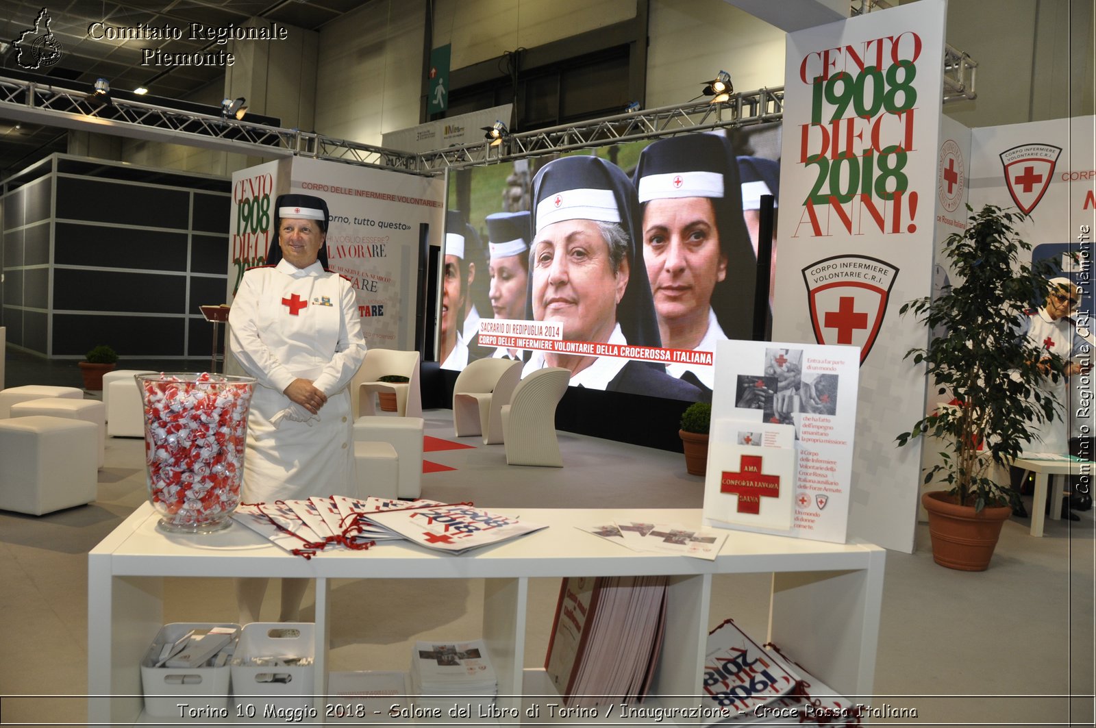 Torino 10 Maggio 2018 - Salone del Libro di Torino / Inaugurazione - Croce Rossa Italiana- Comitato Regionale del Piemonte