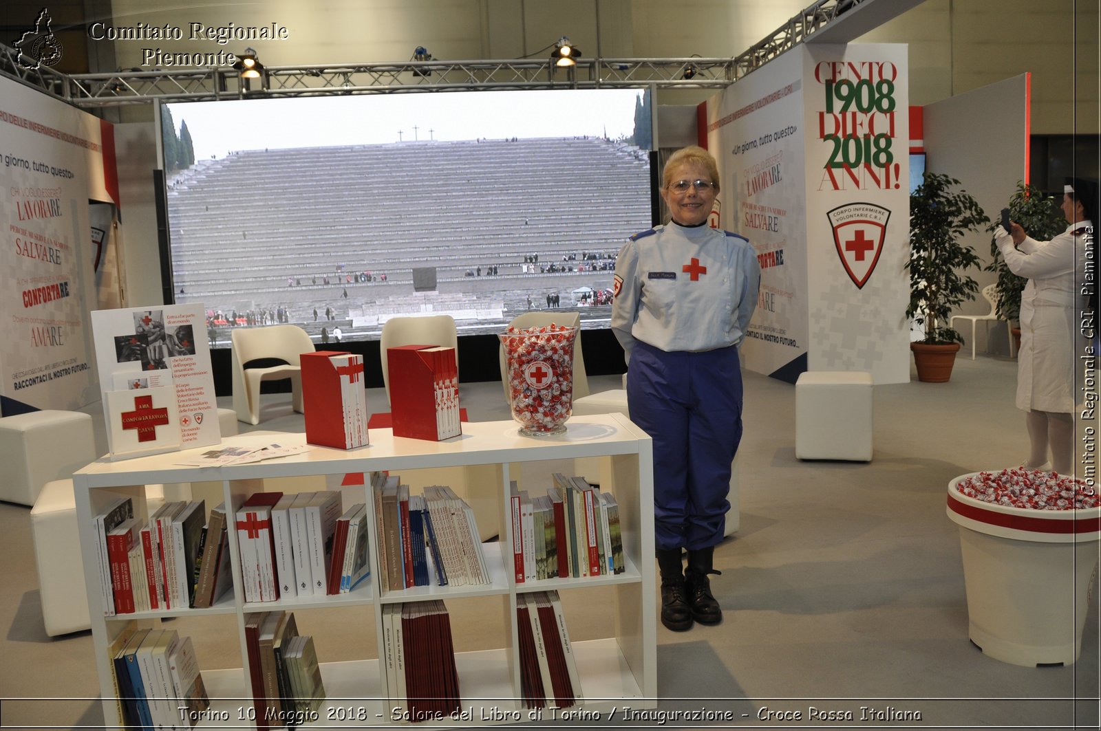 Torino 10 Maggio 2018 - Salone del Libro di Torino / Inaugurazione - Croce Rossa Italiana- Comitato Regionale del Piemonte