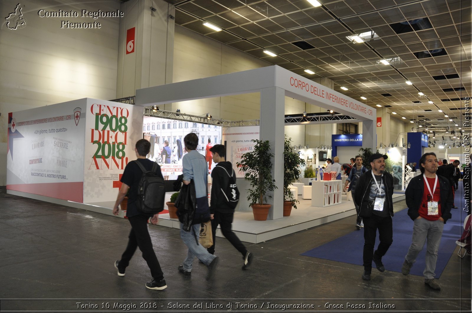 Torino 10 Maggio 2018 - Salone del Libro di Torino / Inaugurazione - Croce Rossa Italiana- Comitato Regionale del Piemonte