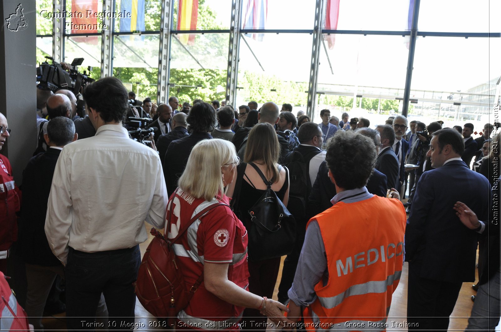 Torino 10 Maggio 2018 - Salone del Libro di Torino / Inaugurazione - Croce Rossa Italiana- Comitato Regionale del Piemonte