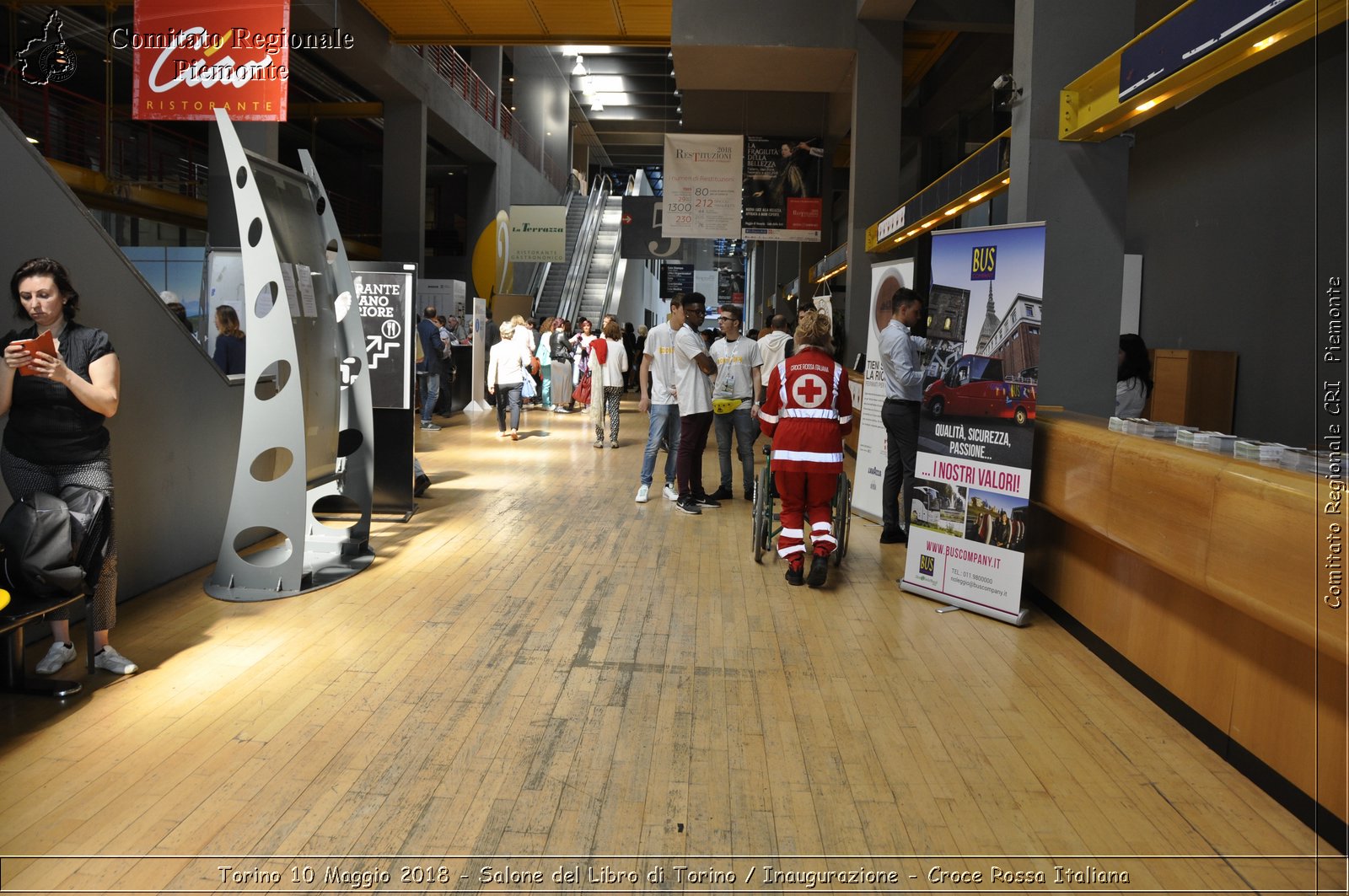 Torino 10 Maggio 2018 - Salone del Libro di Torino / Inaugurazione - Croce Rossa Italiana- Comitato Regionale del Piemonte