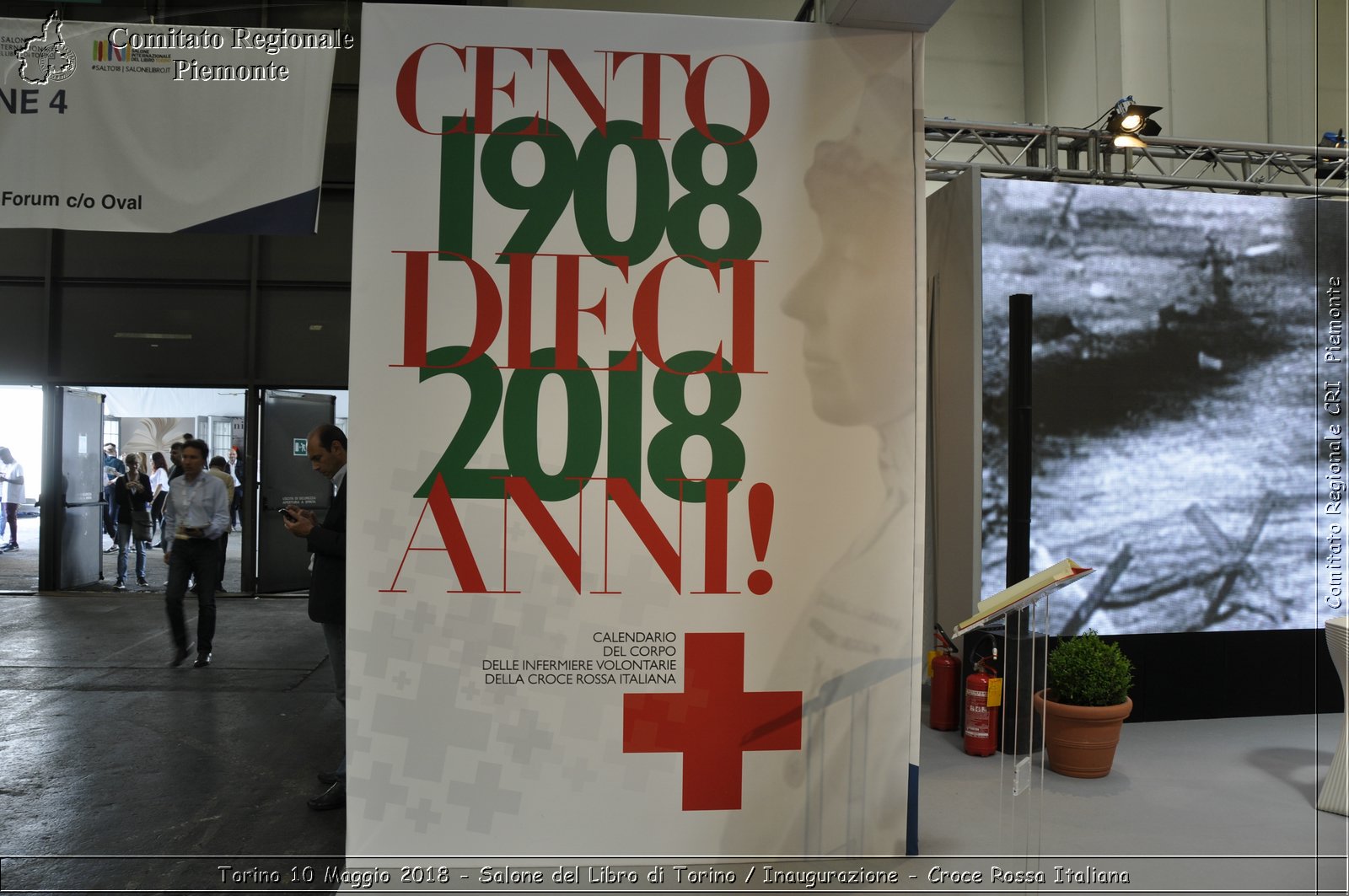 Torino 10 Maggio 2018 - Salone del Libro di Torino / Inaugurazione - Croce Rossa Italiana- Comitato Regionale del Piemonte