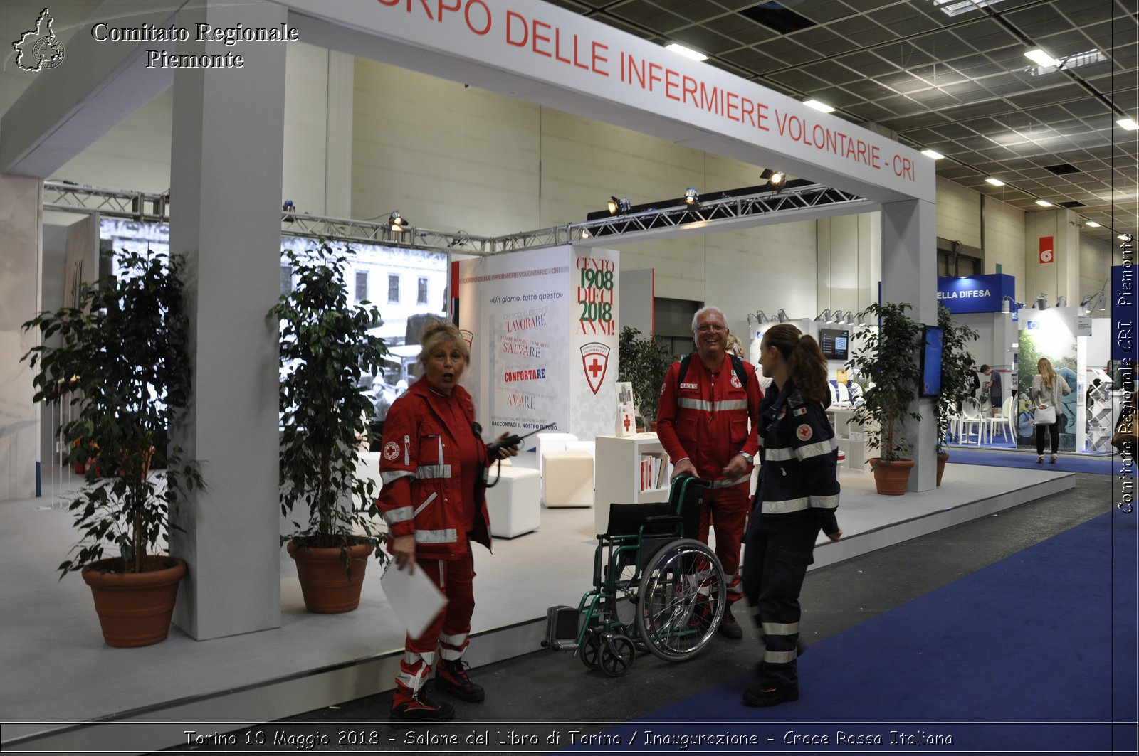 Torino 10 Maggio 2018 - Salone del Libro di Torino / Inaugurazione - Croce Rossa Italiana- Comitato Regionale del Piemonte