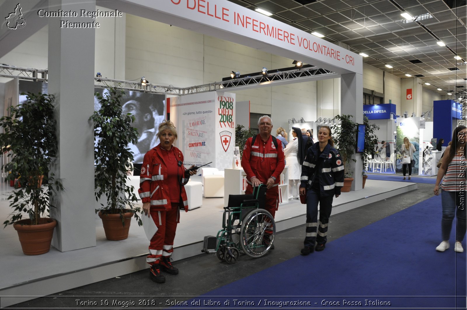 Torino 10 Maggio 2018 - Salone del Libro di Torino / Inaugurazione - Croce Rossa Italiana- Comitato Regionale del Piemonte