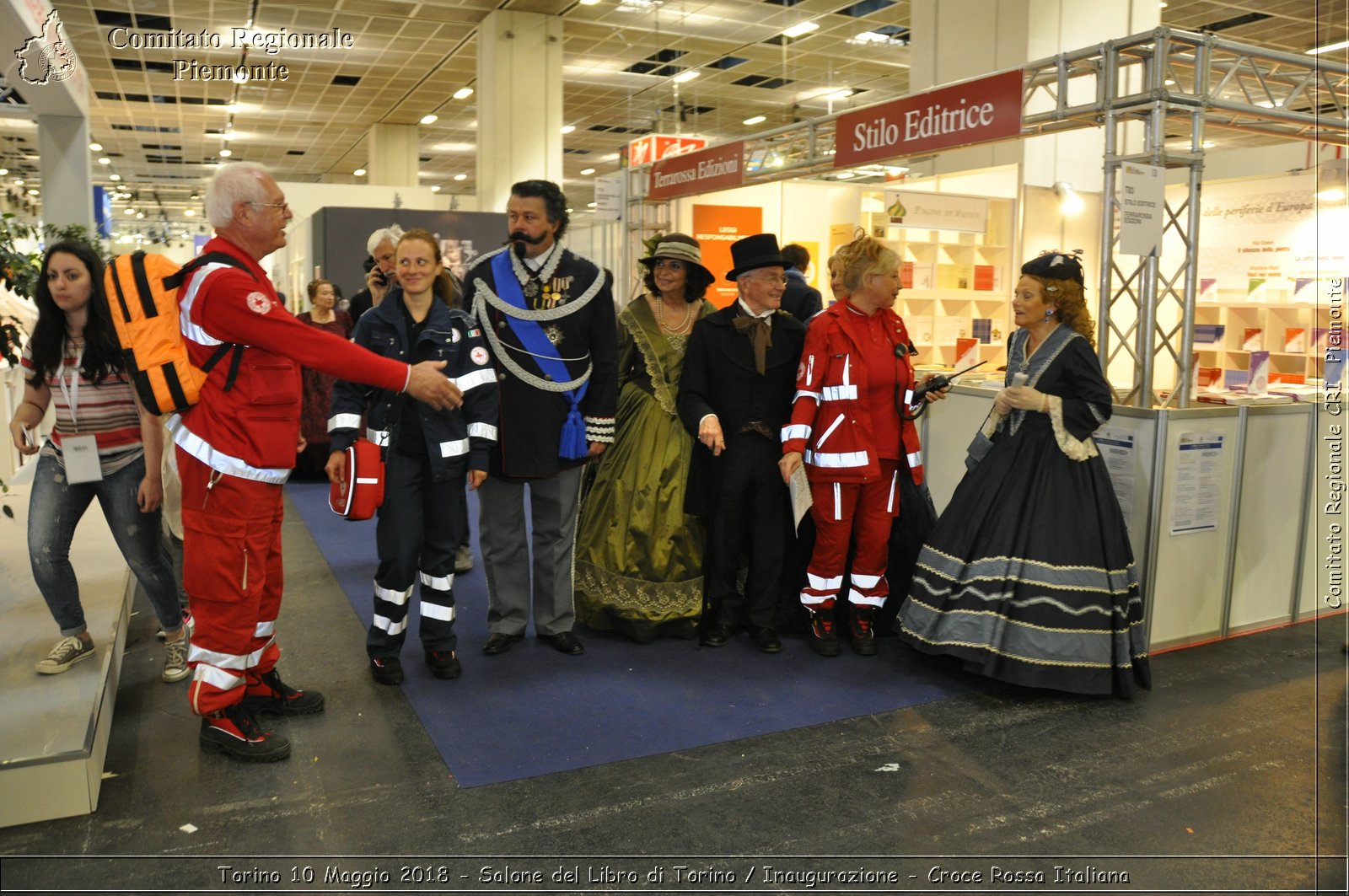 Torino 10 Maggio 2018 - Salone del Libro di Torino / Inaugurazione - Croce Rossa Italiana- Comitato Regionale del Piemonte