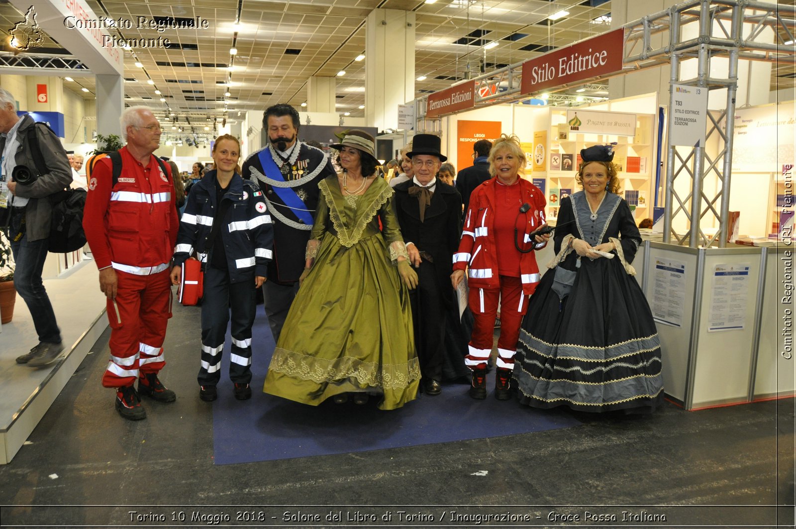 Torino 10 Maggio 2018 - Salone del Libro di Torino / Inaugurazione - Croce Rossa Italiana- Comitato Regionale del Piemonte