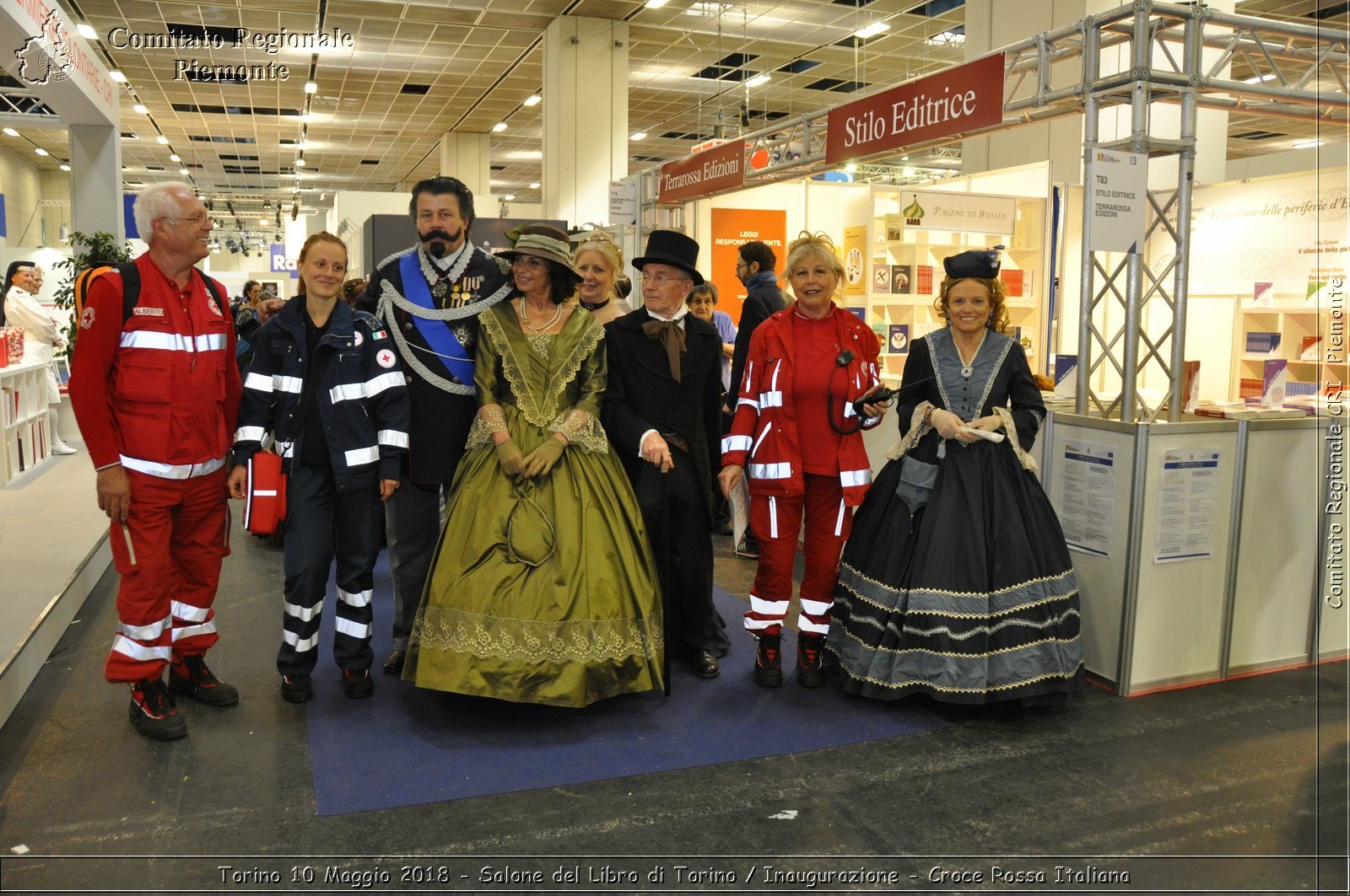 Torino 10 Maggio 2018 - Salone del Libro di Torino / Inaugurazione - Croce Rossa Italiana- Comitato Regionale del Piemonte