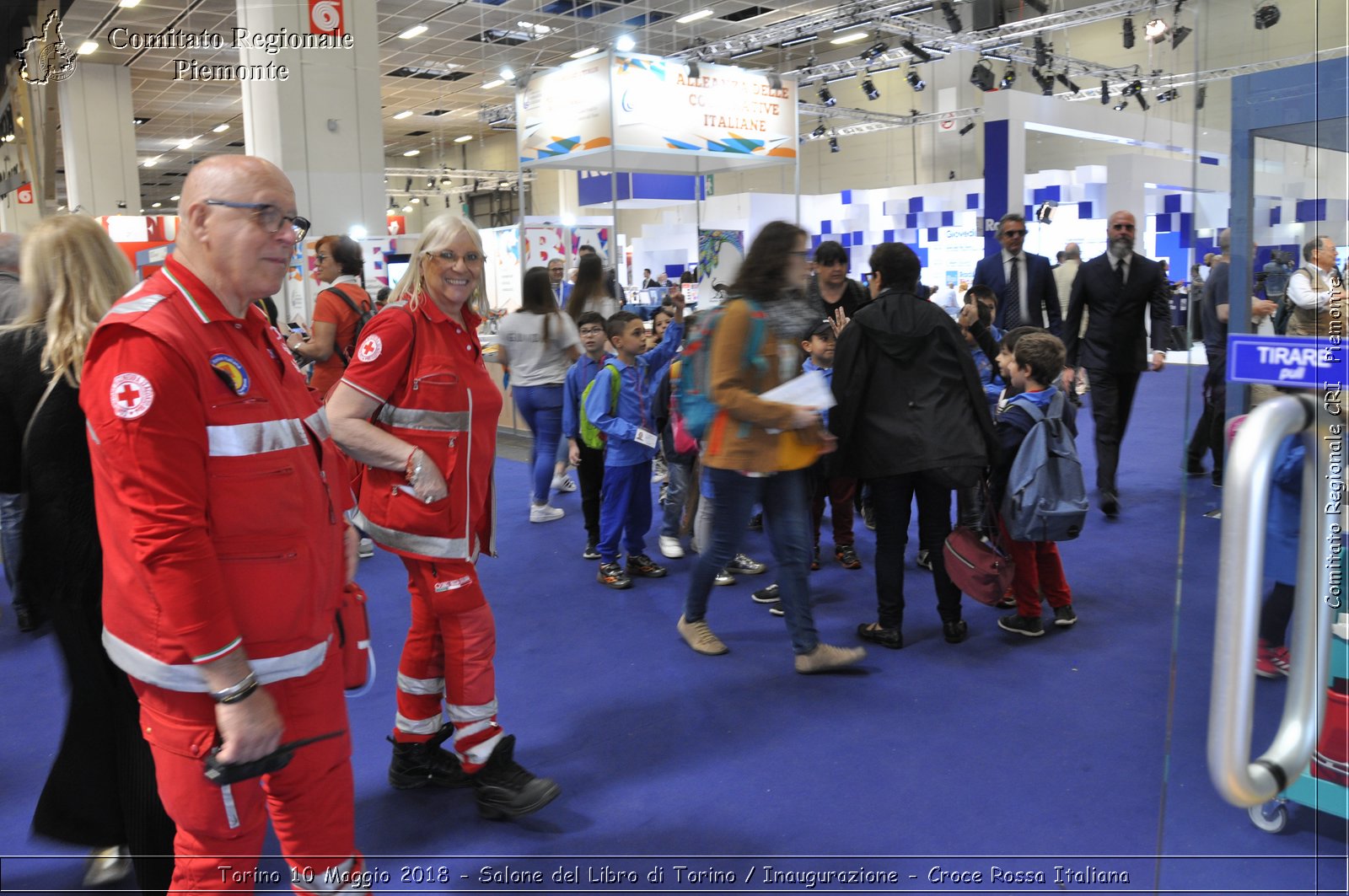 Torino 10 Maggio 2018 - Salone del Libro di Torino / Inaugurazione - Croce Rossa Italiana- Comitato Regionale del Piemonte