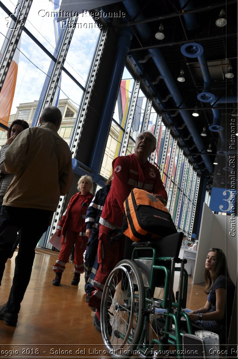 Torino 10 Maggio 2018 - Salone del Libro di Torino / Inaugurazione - Croce Rossa Italiana- Comitato Regionale del Piemonte