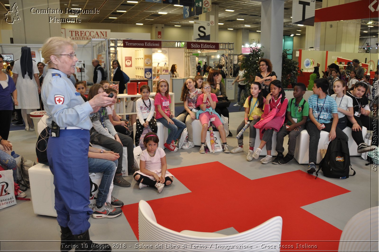 Torino 10 Maggio 2018 - Salone del Libro di Torino / Inaugurazione - Croce Rossa Italiana- Comitato Regionale del Piemonte