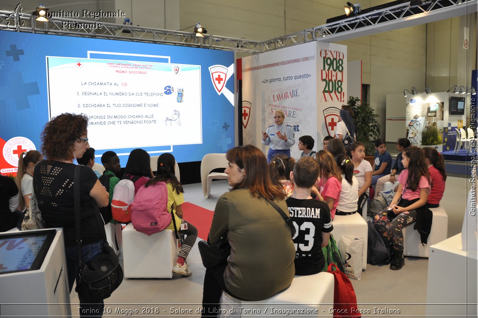 Torino 10 Maggio 2018 - Salone del Libro di Torino / Inaugurazione - Croce Rossa Italiana- Comitato Regionale del Piemonte