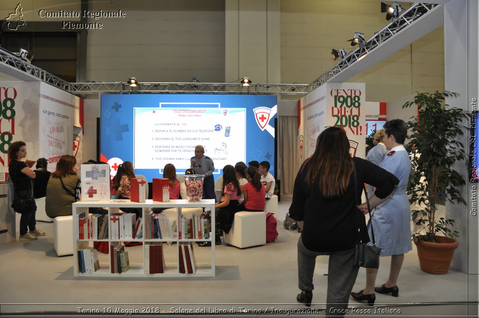 Torino 10 Maggio 2018 - Salone del Libro di Torino / Inaugurazione - Croce Rossa Italiana- Comitato Regionale del Piemonte