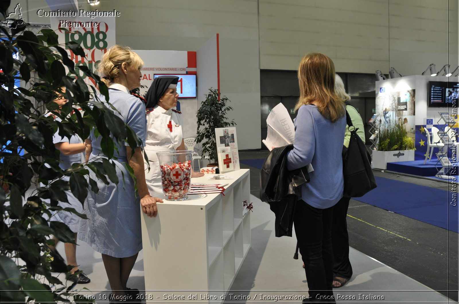 Torino 10 Maggio 2018 - Salone del Libro di Torino / Inaugurazione - Croce Rossa Italiana- Comitato Regionale del Piemonte