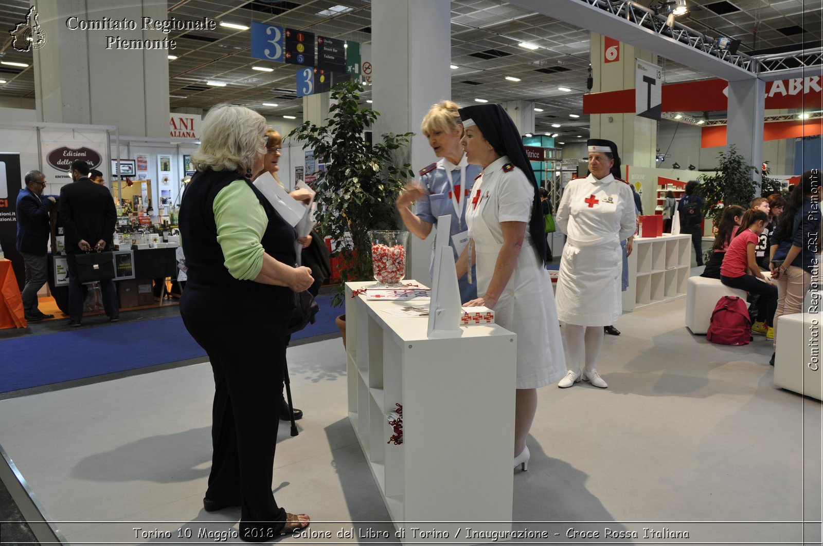 Torino 10 Maggio 2018 - Salone del Libro di Torino / Inaugurazione - Croce Rossa Italiana- Comitato Regionale del Piemonte