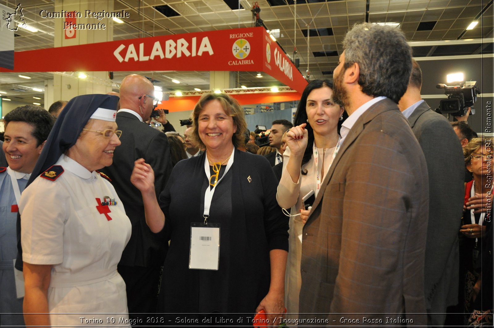 Torino 10 Maggio 2018 - Salone del Libro di Torino / Inaugurazione - Croce Rossa Italiana- Comitato Regionale del Piemonte