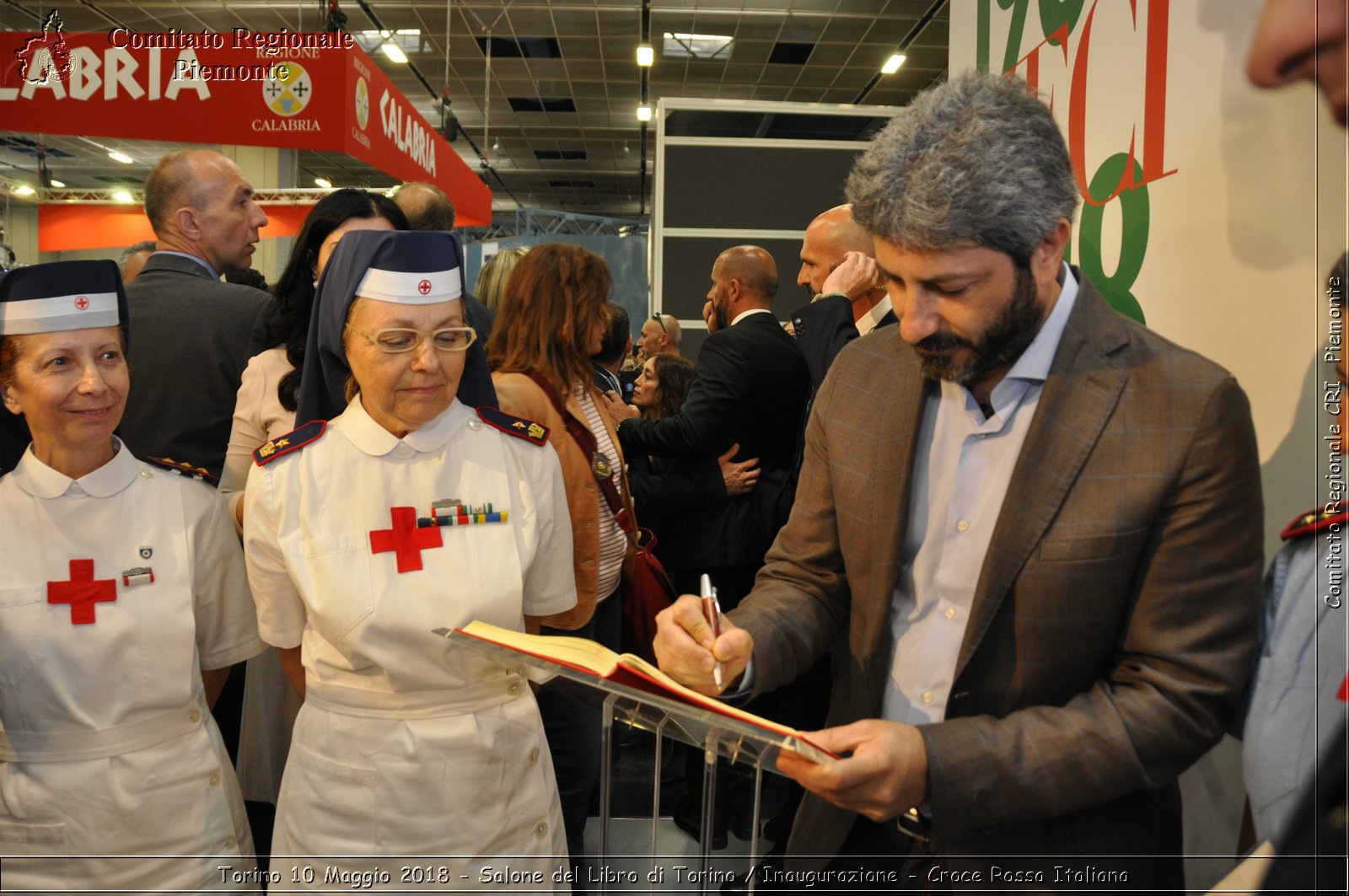 Torino 10 Maggio 2018 - Salone del Libro di Torino / Inaugurazione - Croce Rossa Italiana- Comitato Regionale del Piemonte